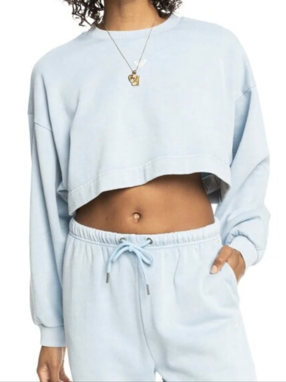 Roxy Vintage Cropped Crewneck Sweater